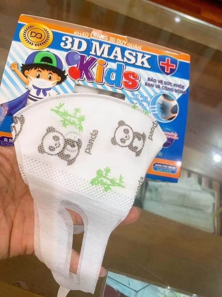 Khẩu trang 3d trẻ em hộp 50c