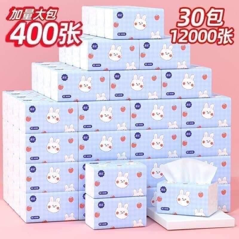 Set 10 bịch Giấy ăn thỏ tím nội địa trung