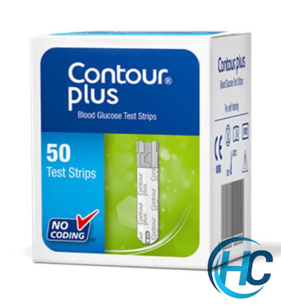 [CHÍNH HÃNG] Que Thử Đường Huyết Contour Plus (Hộp 50 que)-Date xa