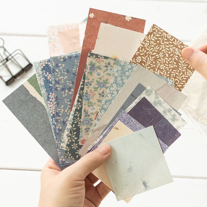Set giấy nền vintage trang trí sổ tay journal DIY