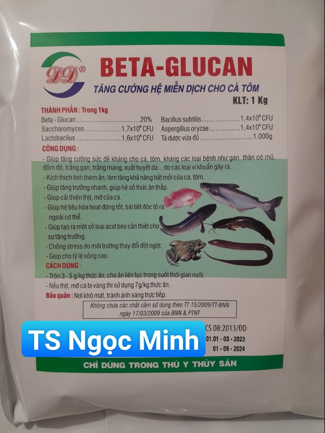 - BETA GLUCAN sản phẩm Tăng cường hệ miễn dịch cho cá/tôm/lươn/ếch