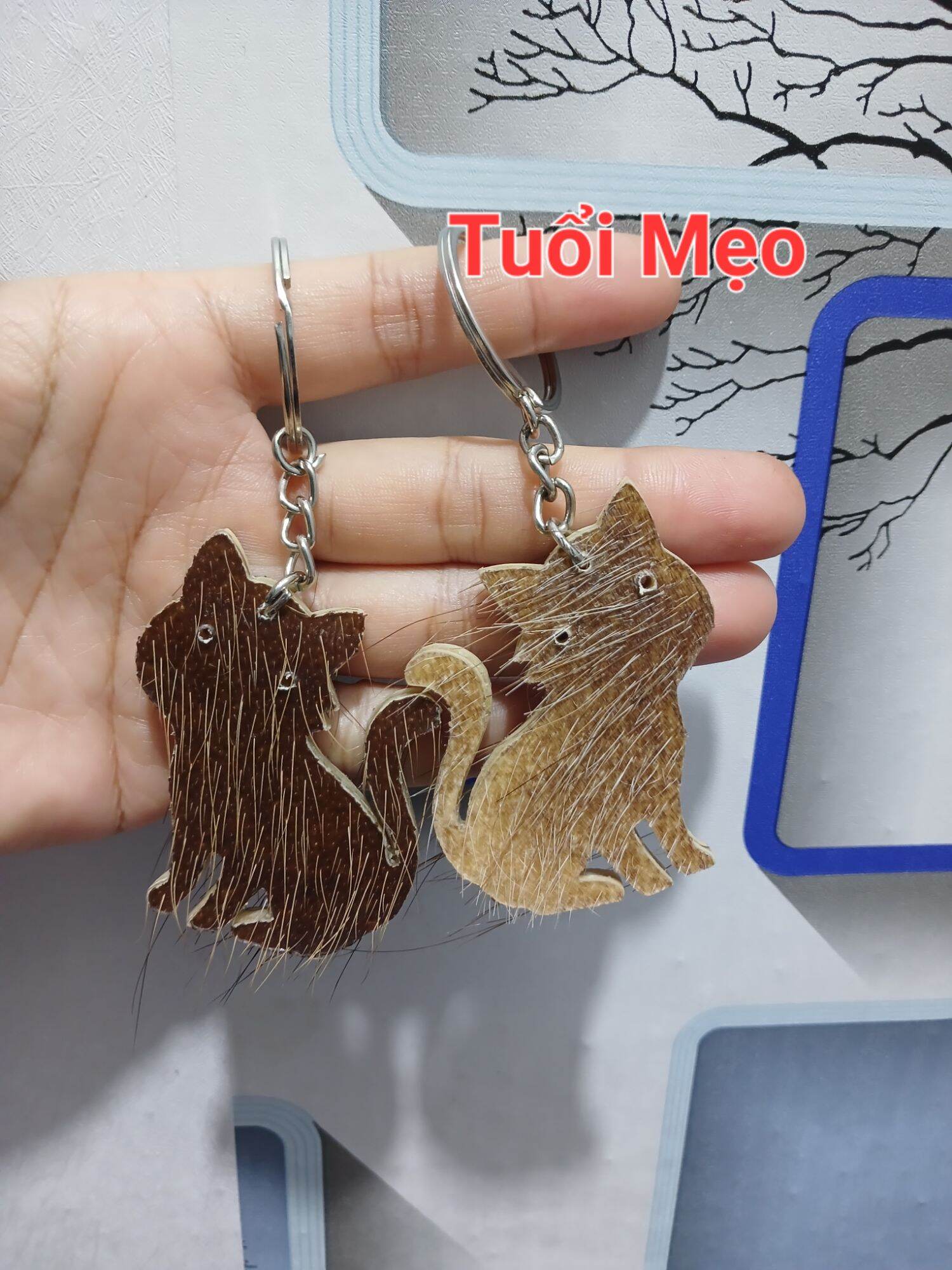 Móc khóa da trâu tuổi Mẹo