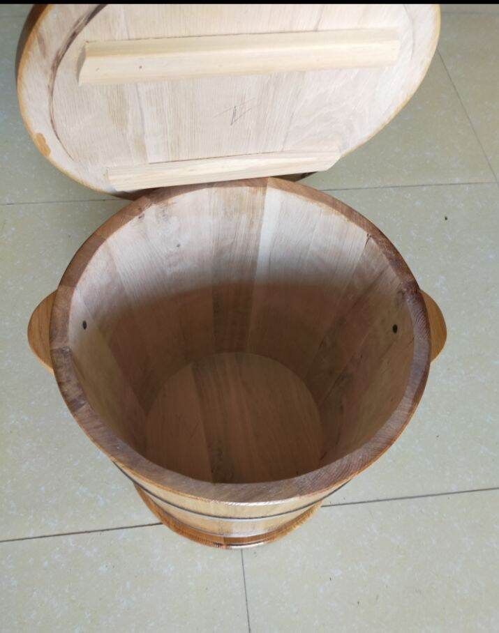 thùng đựng gạo bằng gỗ sồi loại 10kg