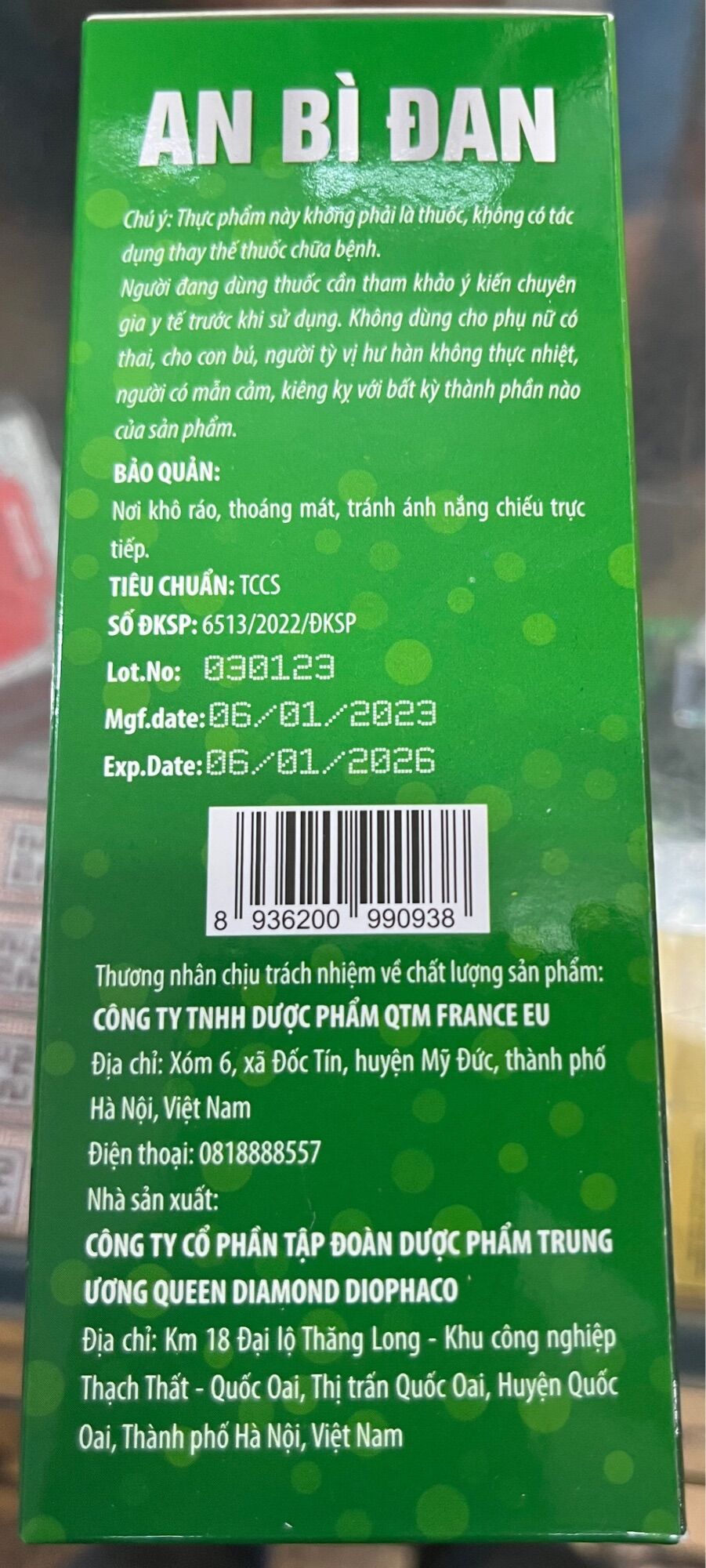 AN BÌ ĐAN DÙNG CHO NGƯỜI MỀ ĐAY MẪN NGỨA