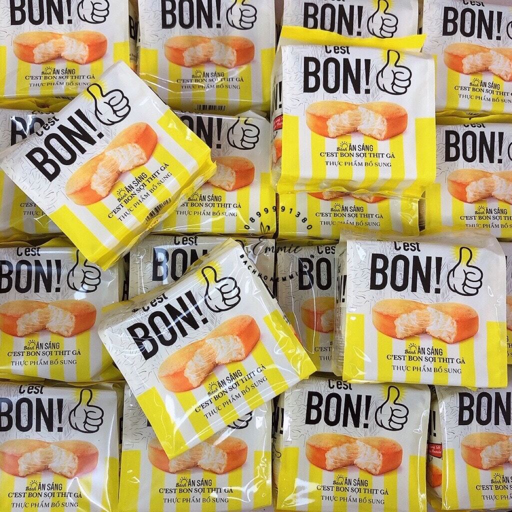 Bánh Bon sợi thịt gà bịch 5 gói