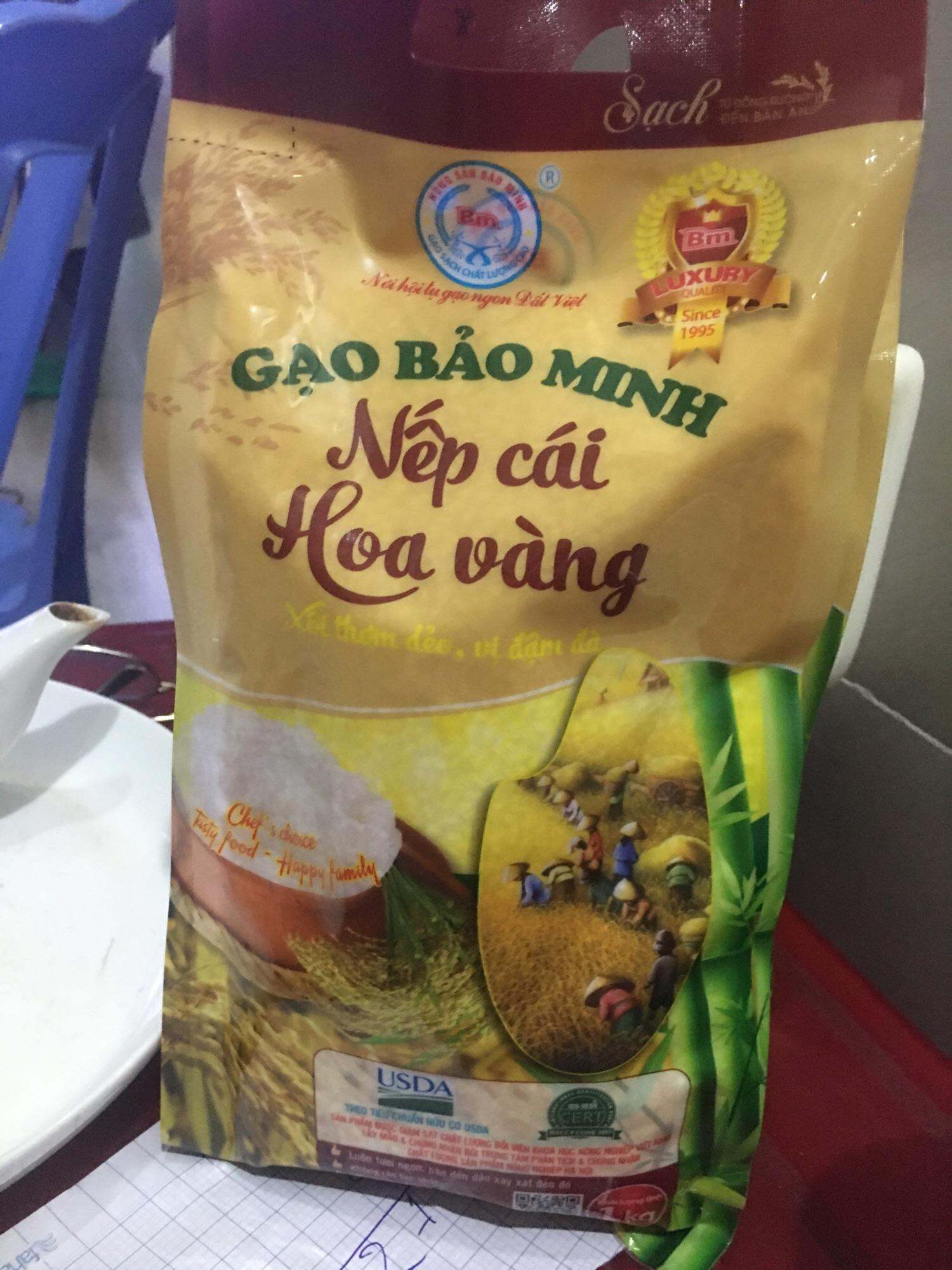 Gạo Nếp cái hoa vàng Bảo minh túi 1kg