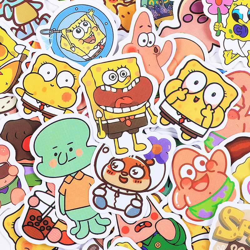 Set 100 miếng sticker hình dán chống nước