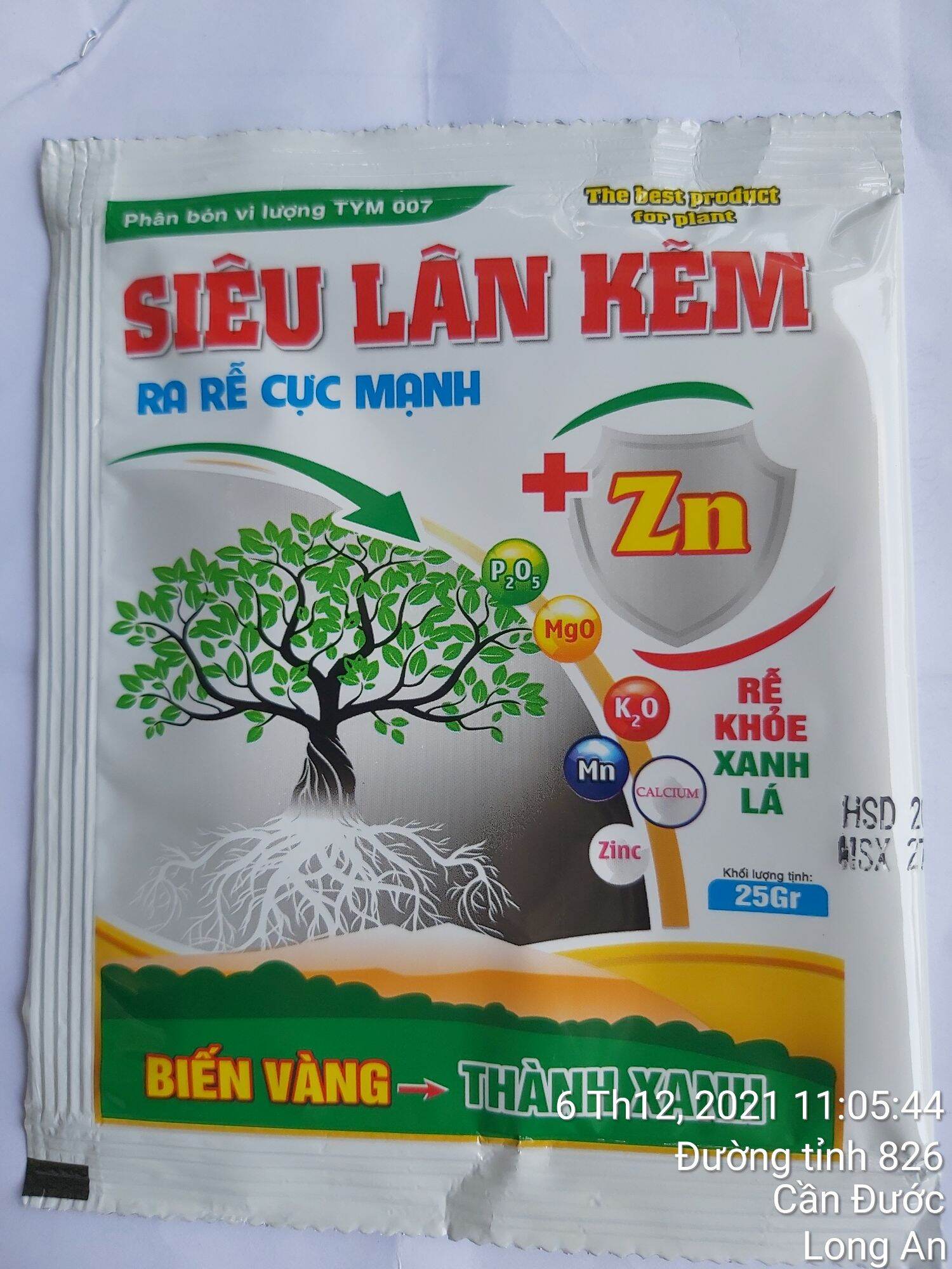 Set 50 gói phân bón lá siêu lân kẽm gói 25gram