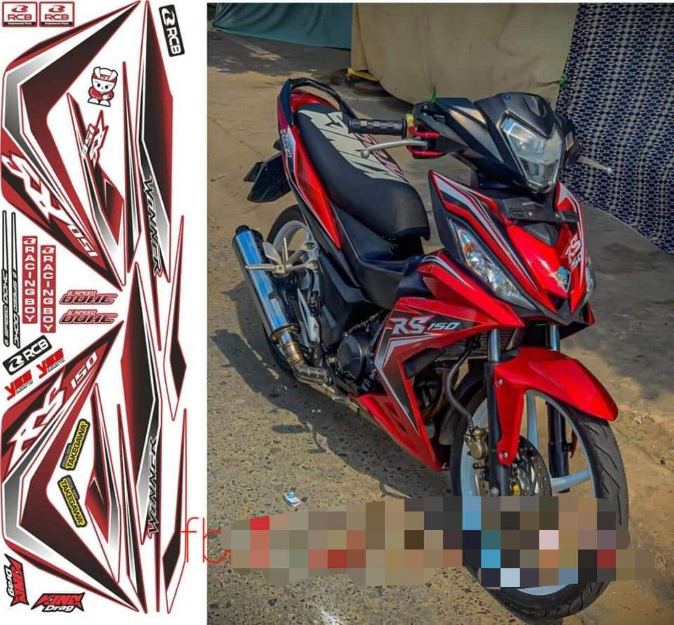 Tem rời winner v1 đỏ
