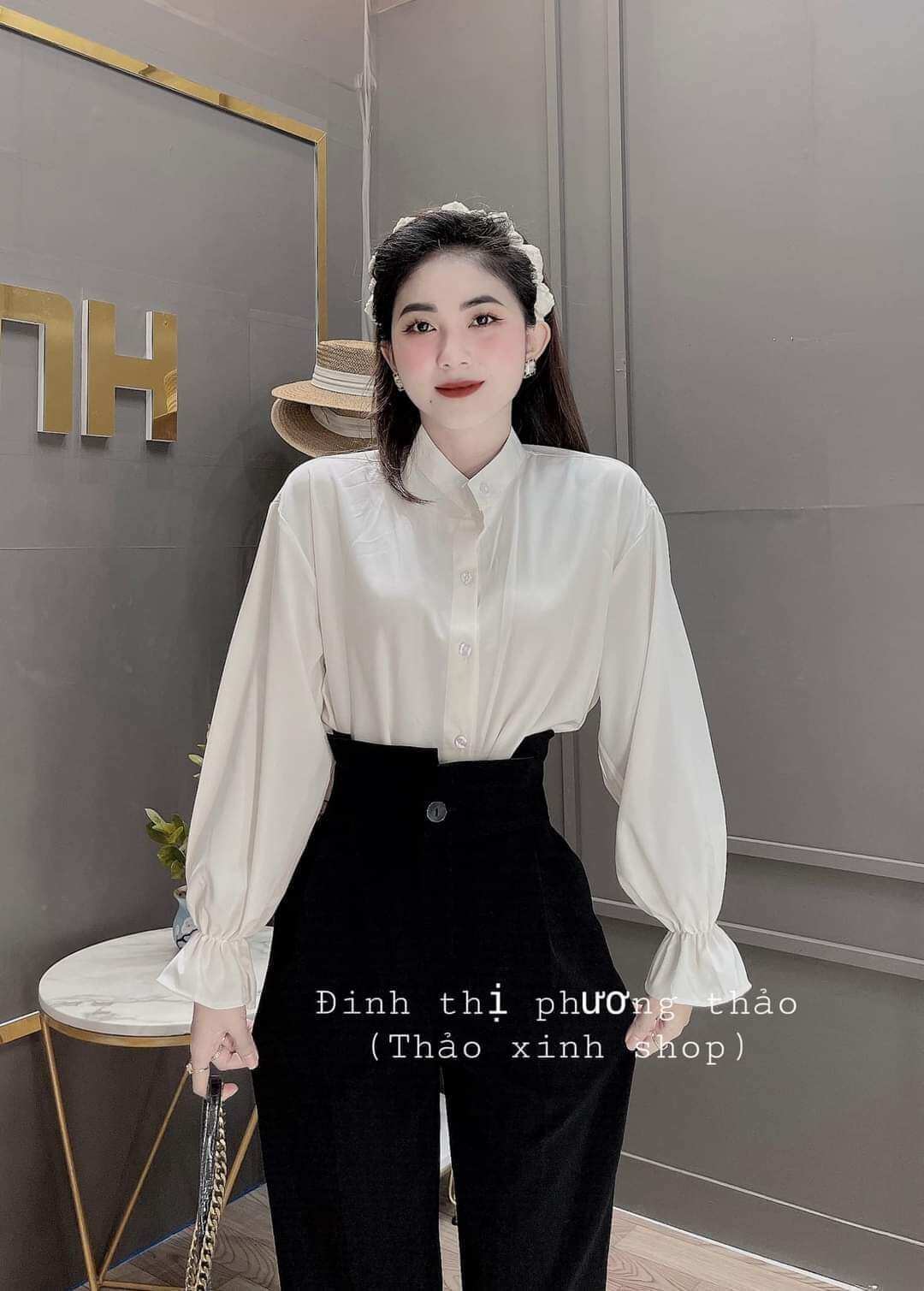Quần Baggy Nữ Cạp Bèo Lưng Cao
