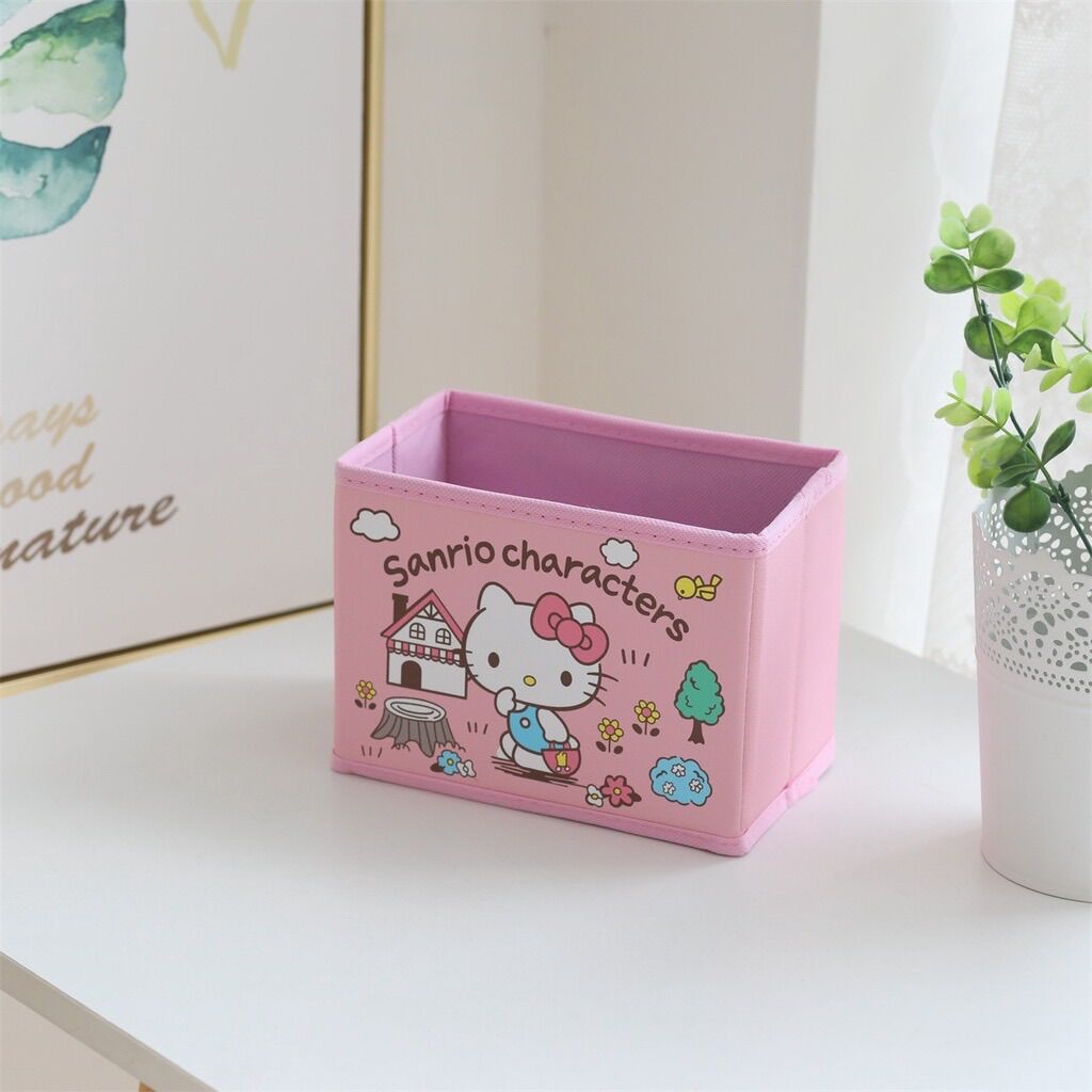 Thùng đựng phụ kiện xếp gọn Hello Kitty - Doremon Doraemon