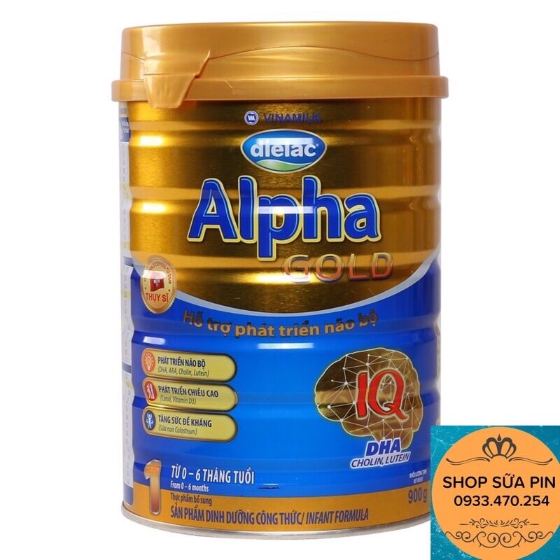 Sữa bột Alpha IQ gold số 1 800g - mẫu mới date mới
