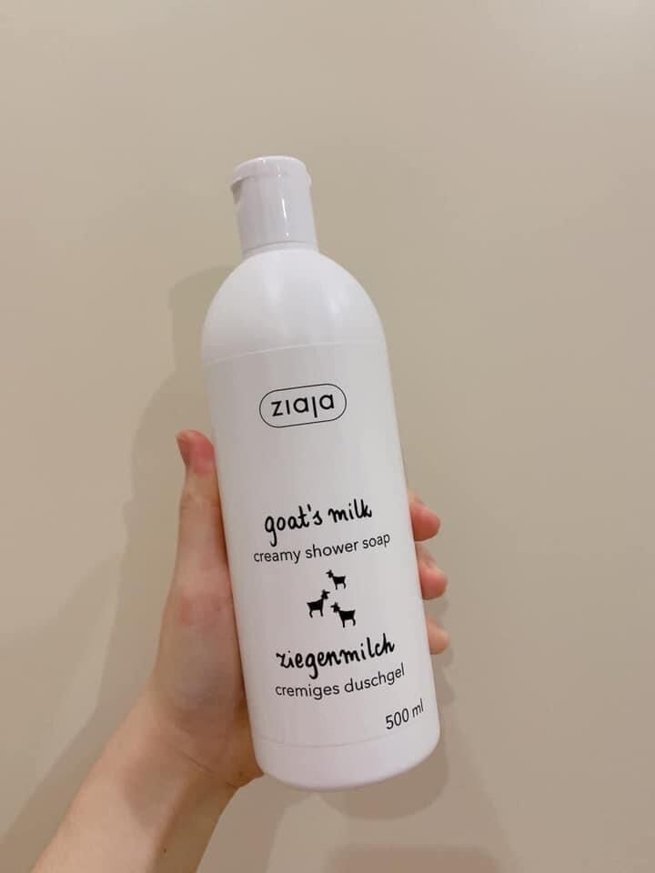 Sữa tắm dê trắng da 500ml Ziaja hàng Ba Lan