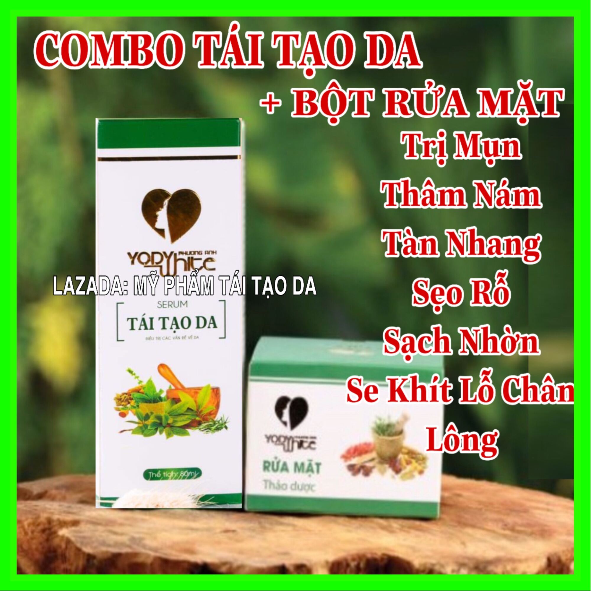 Combo Tái Tạo Da Phương Anh [Bột Rửa Mặt +Serum Tái Tạo Da] Sạch Mụn Nám Tàn Nhang Nâng Rỗ Hiệu Quảsạch Nhờn Se Khít Lỗ Chân Lông