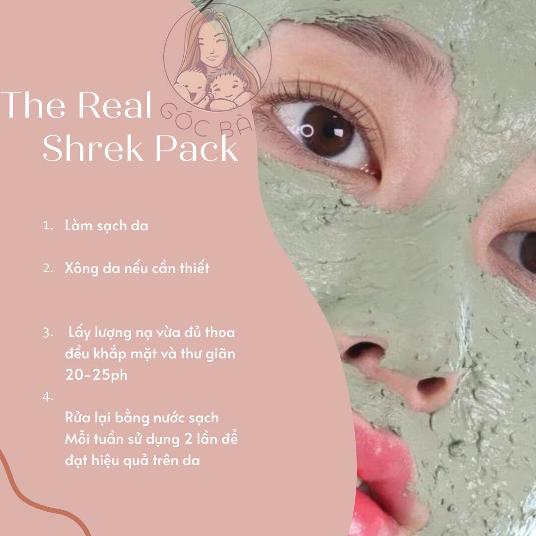 MẶT NẠ ĐẤT SÉT TƯƠI I'M THE REAL SHREK PACK