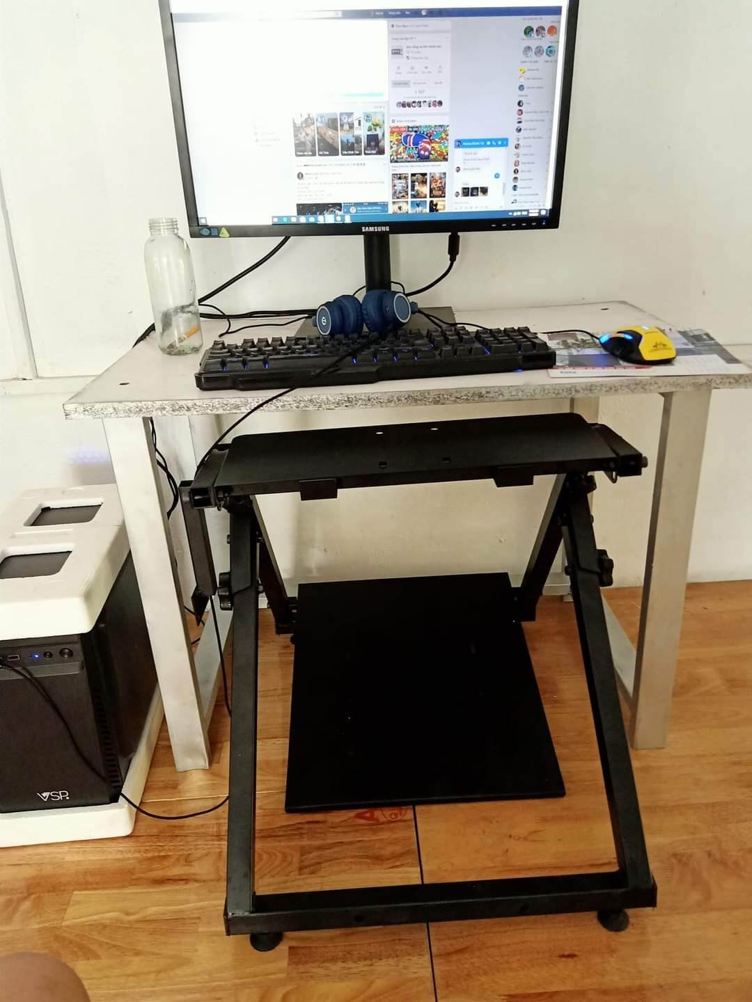 giá đỡ vôlăng logetech G29 khung mô phỏng chơi game đua xe lái xe