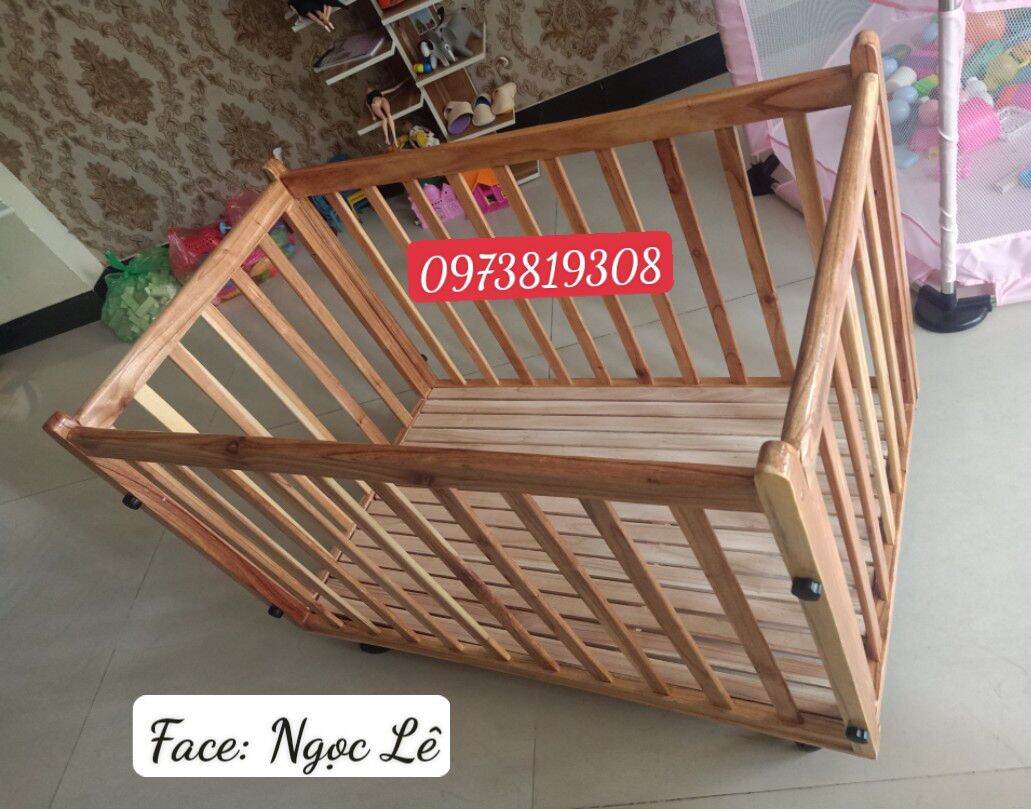 Cũi gỗ xoan cho bé