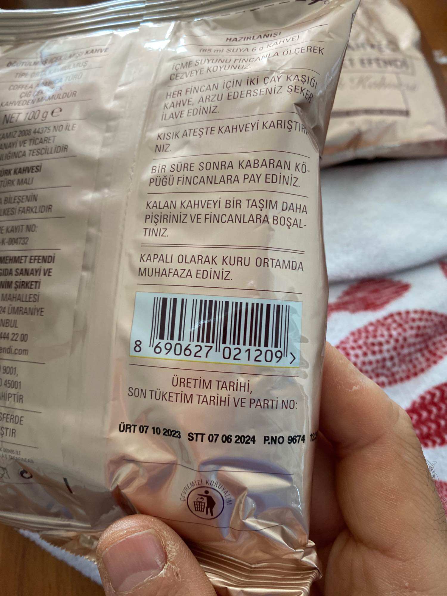 Cà phê Thổ Nhĩ Kỳ Mehmet Efendi 100 g