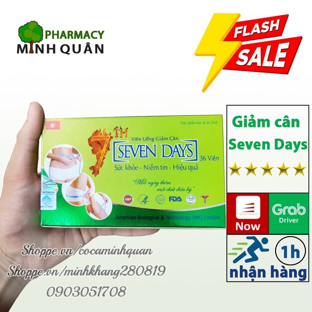 Viên uống giảm cân sevenday 36 viên