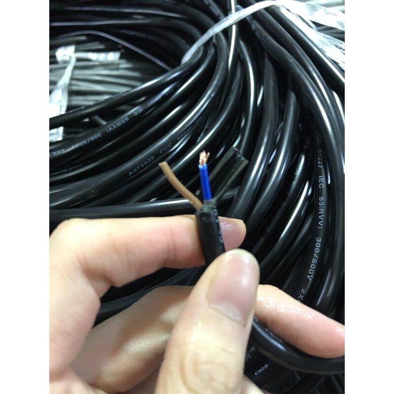 1mét dây điện đôi 2x0.75mm2 lõi đồng nhiều sợi