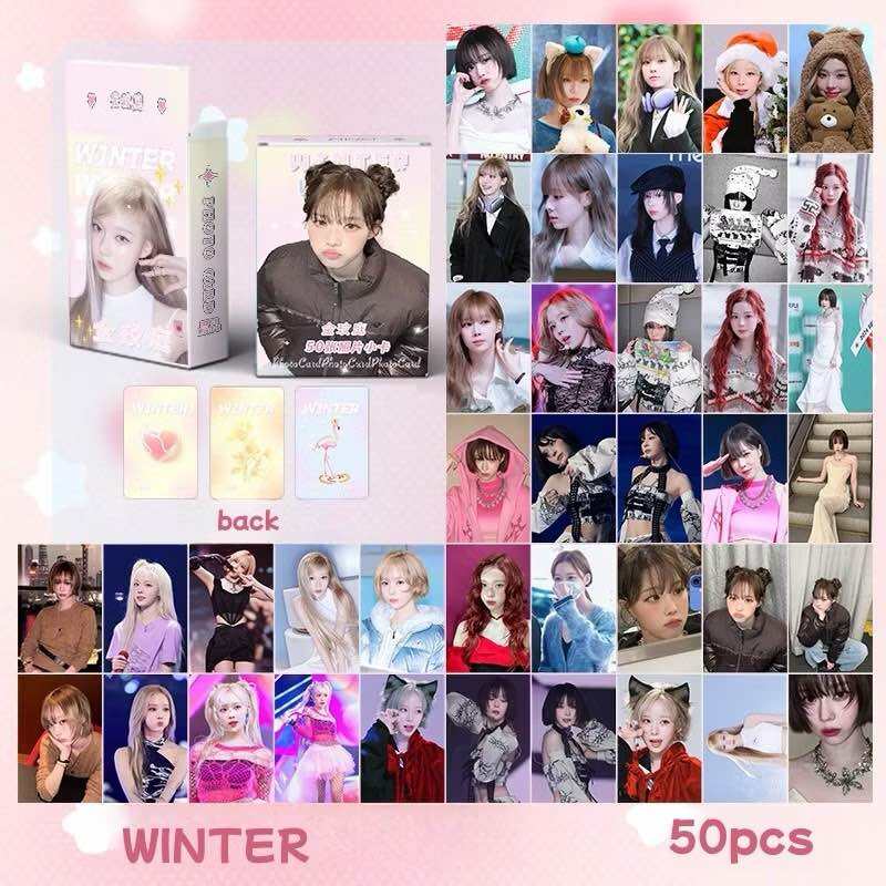 Set 50 photocard unoff Hologram AESPA WINTER phiên bản mới nhất 2025