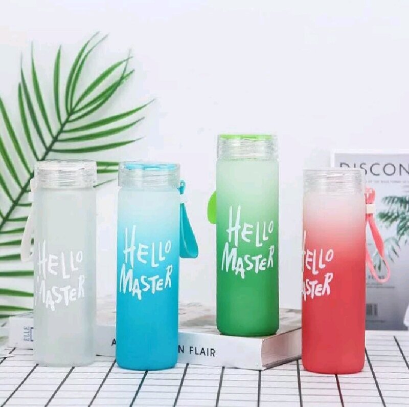 Bình Nước Thủy Tinh Hello Master 400ml