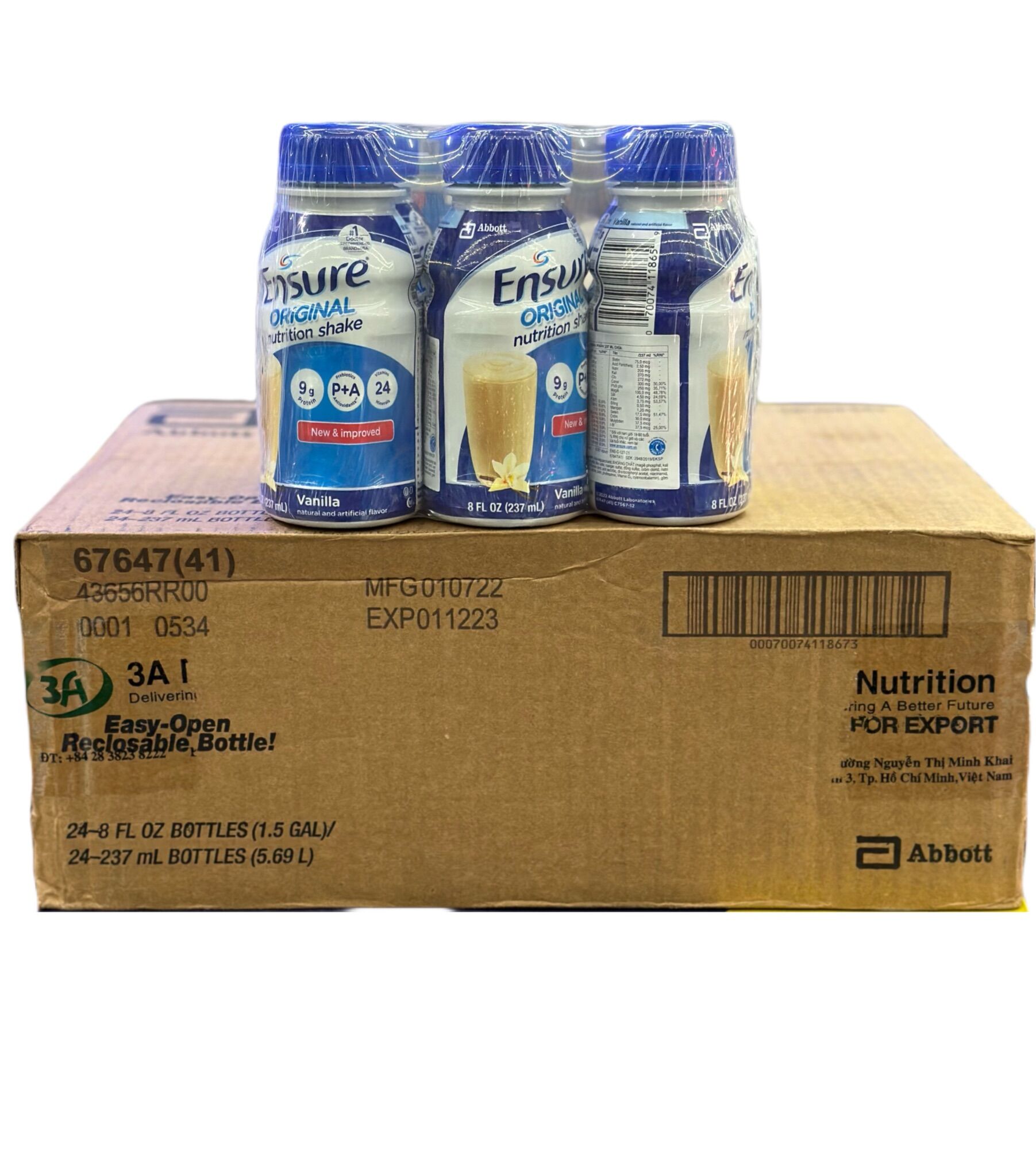 Sữa Ensure nước 237ml lốc 6 chai