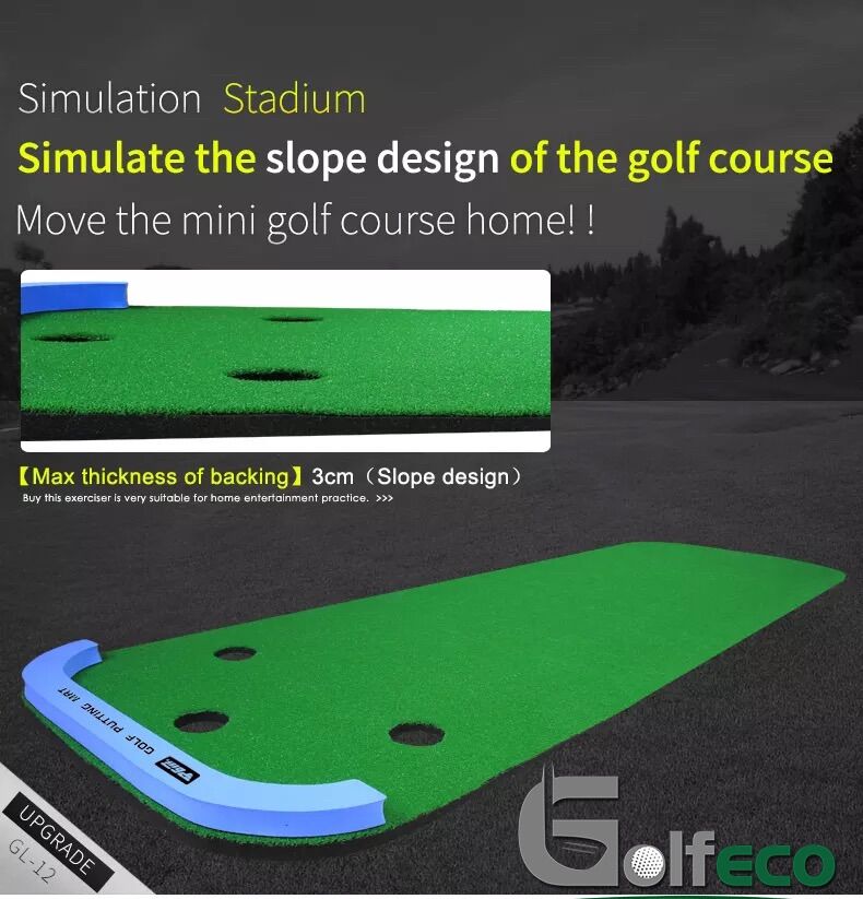 THẢM PUTTING GOLF - THẢM PUT GOLF 3 HỐ KÈM 5 bóng