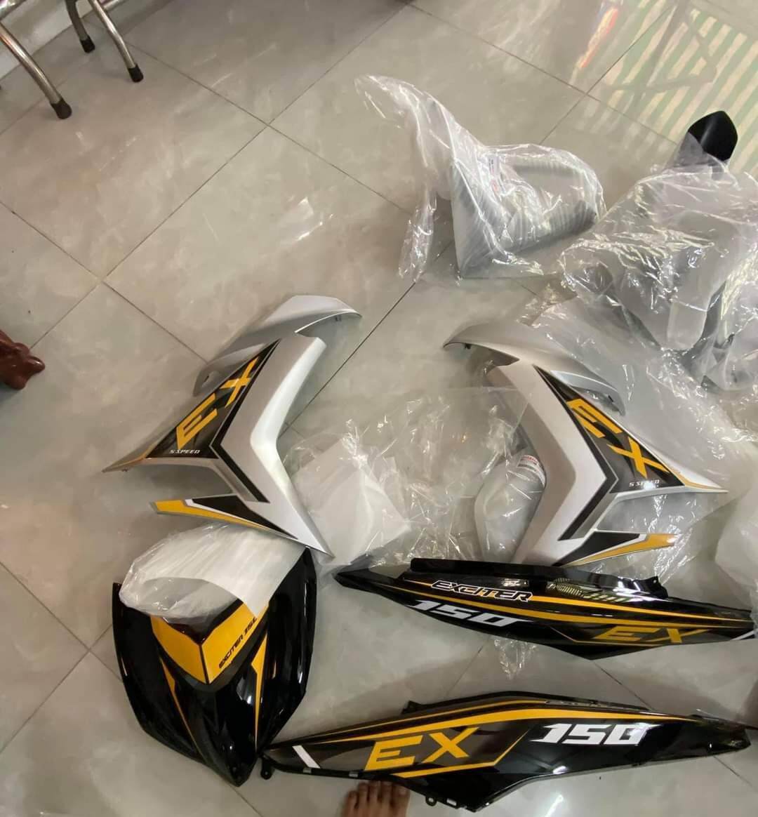 Tem rời exciter 150 bạc đen