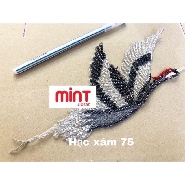 Hạc cườm đính áo dài, đầm, váy