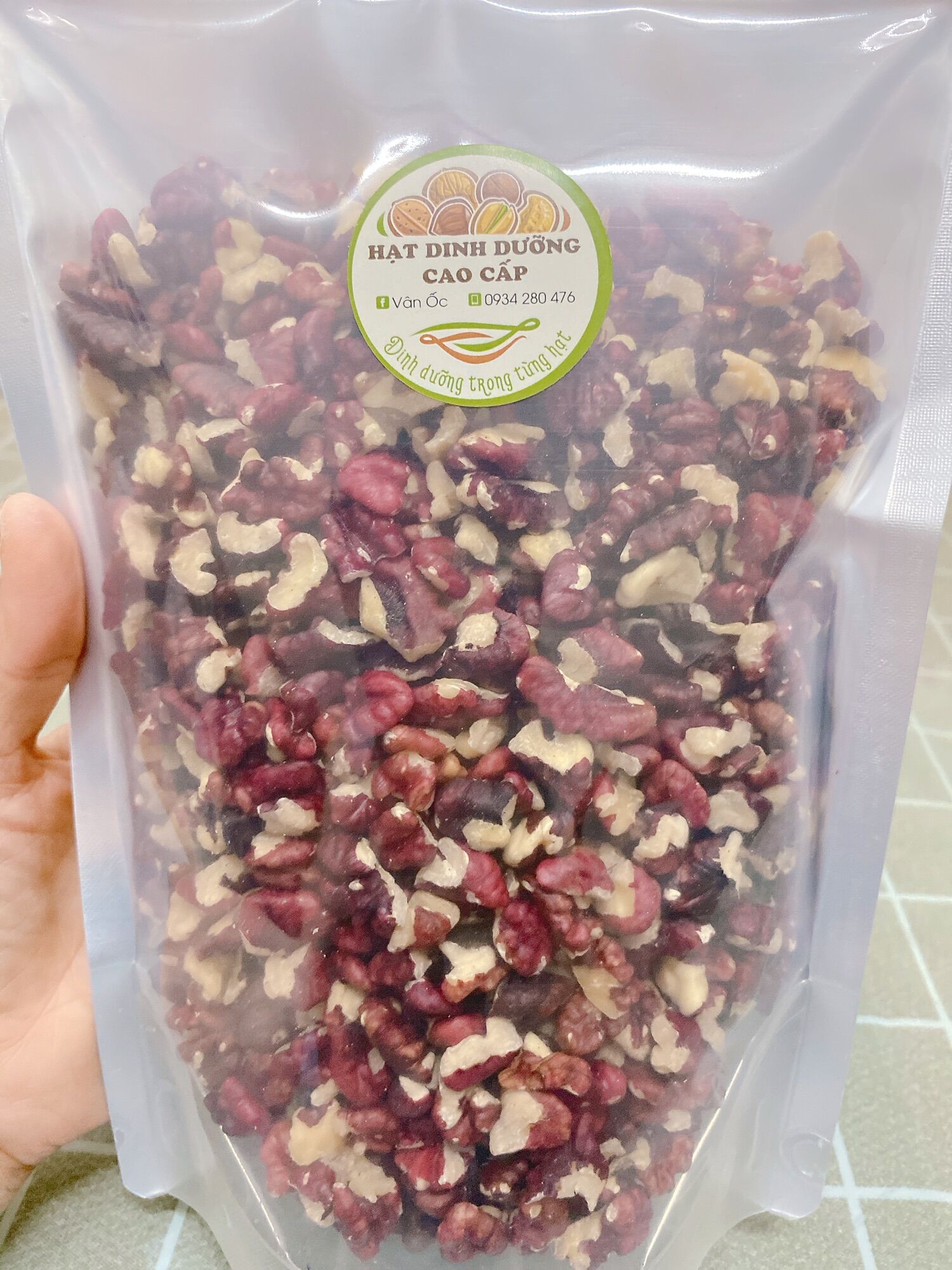 500gr Nhân Óc Chó ĐỎ vỡ hàng bóc mới