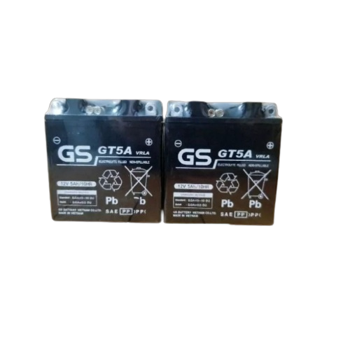 Bình ắc quy khô gs gt5a 12v-5ah cho xe máy dream, wave từ 2006 về trước, future, sirius, jupiter, taurus, mio