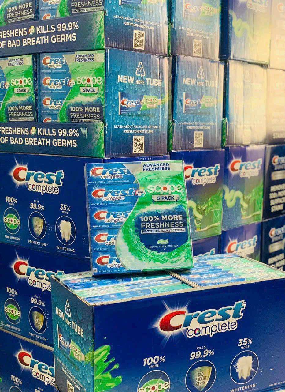 Kem đánh răng Crest Complete Scope Pro Advance Freshness 132g của Mỹ