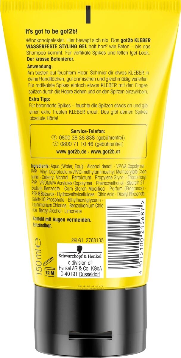 Gel vuốt tóc nam Got2b Kleber 150ml