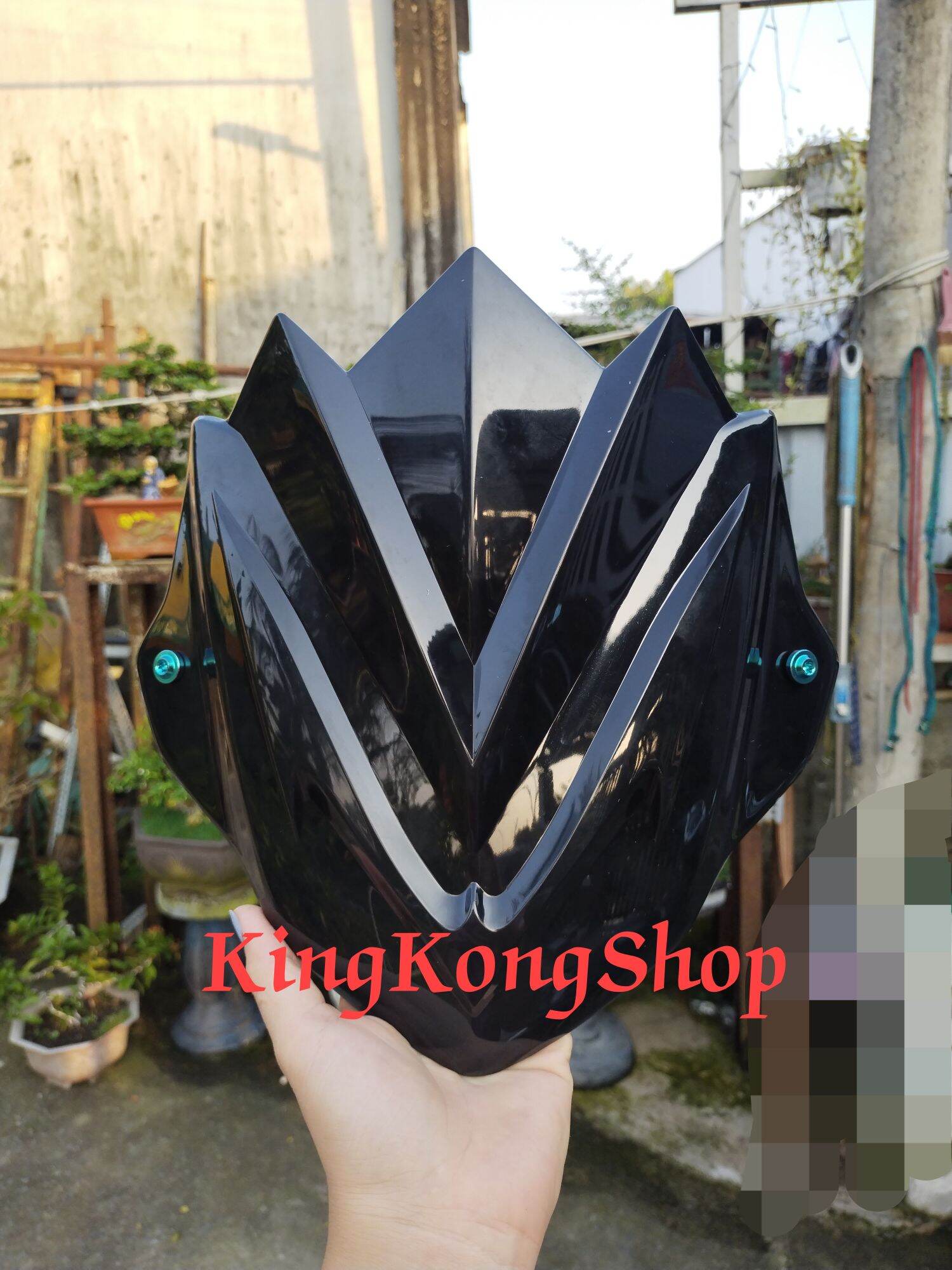 Mão chắn gió đen bóng gắn exciter 155 mẫu mới...