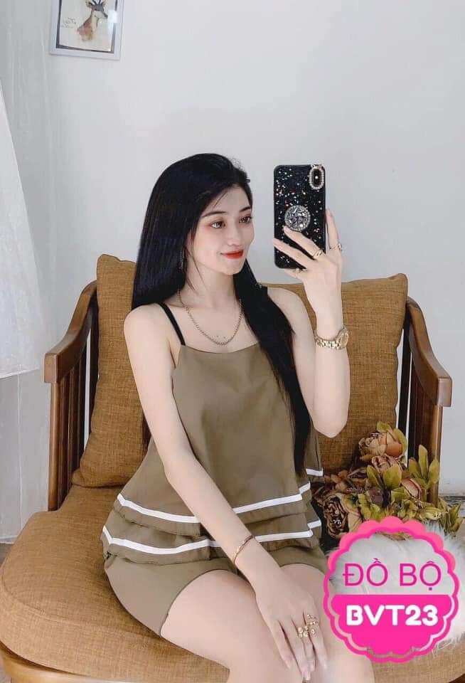 [HCM]Đồ bộ 2 lớp dễ thương mặc nhà cho nữ - M14