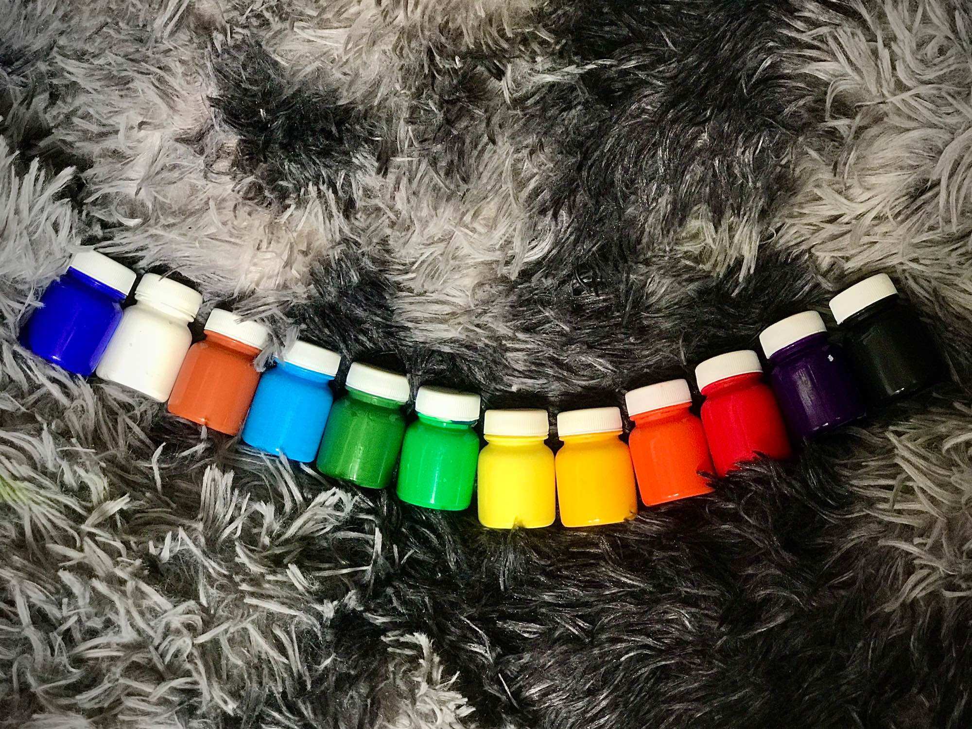 Set 12 màu acrylic chuyên dùng vẽ cọ 20ml/hủ
