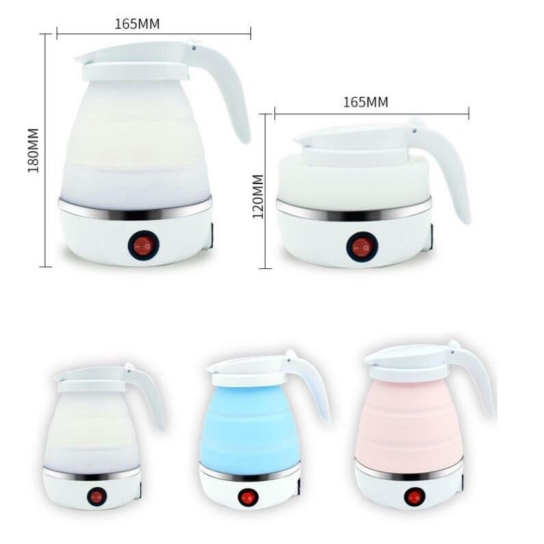 Bình Ấm Đun Nước Siêu Tốc Xếp Gấp Gọn Du Lịch 600ml