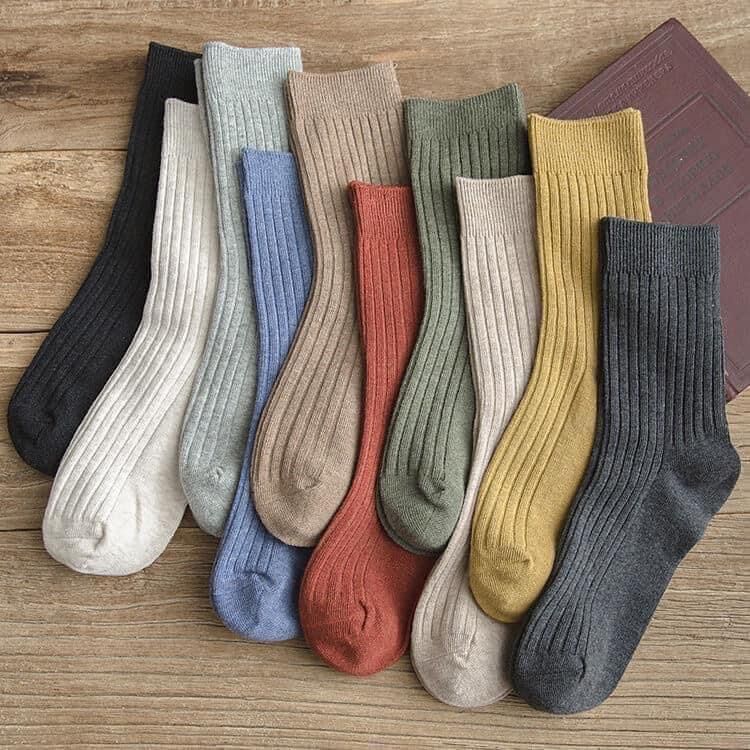 Set 10 đôi tất cao cổ style Hàn Quốc