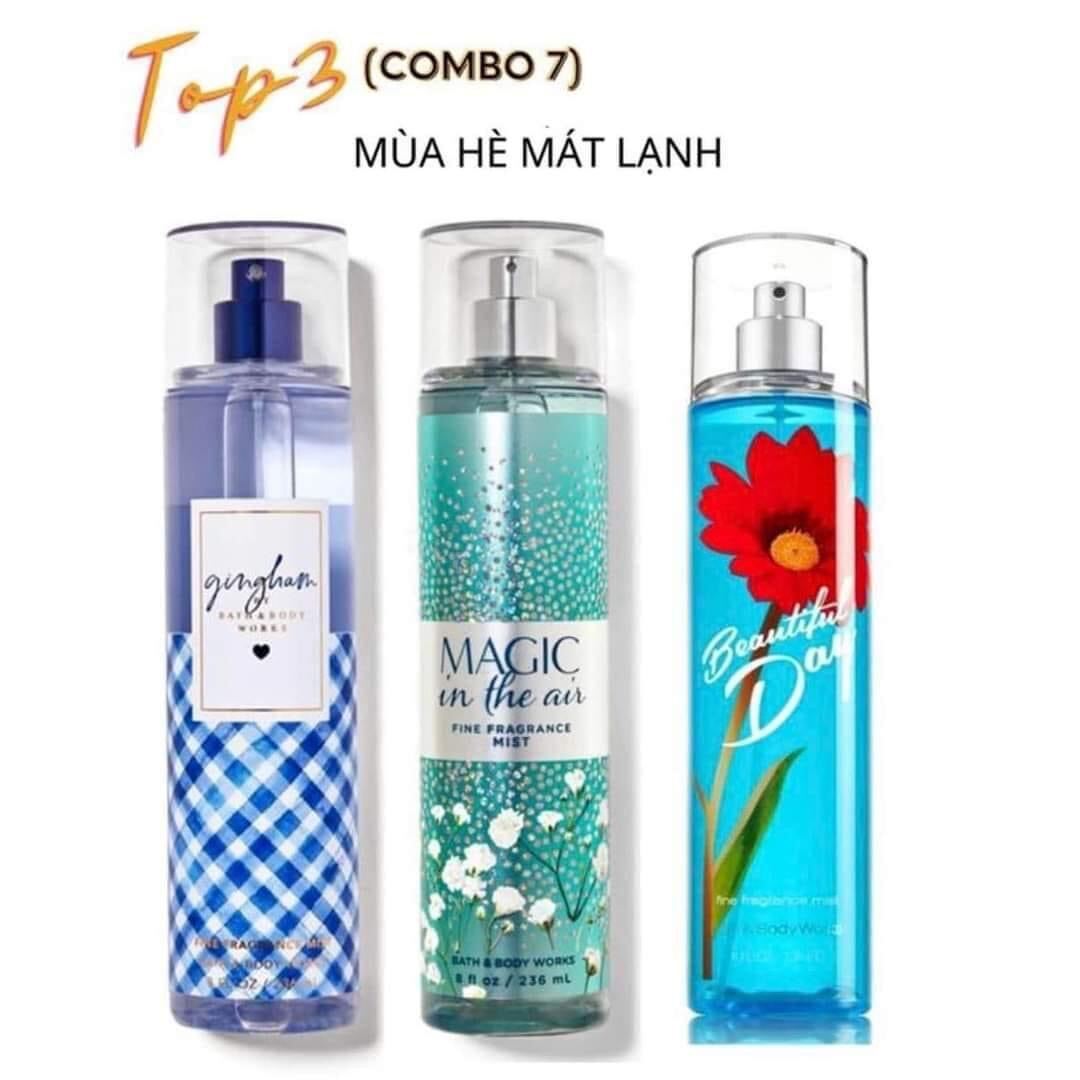 Xịt thơm toàn thân body mist Bath And Body Works Nội Địa Trung 236ml