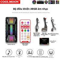 Coolmoon | Bộ Điều Khiển Hub Quạt ARGB PWM