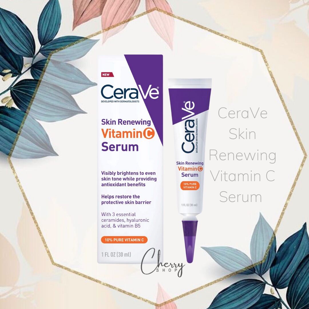 [Hàng Usa] Serum Sáng Da Mờ Thâm Cerave Skin Renewing 10% Vitamin C (30Ml)