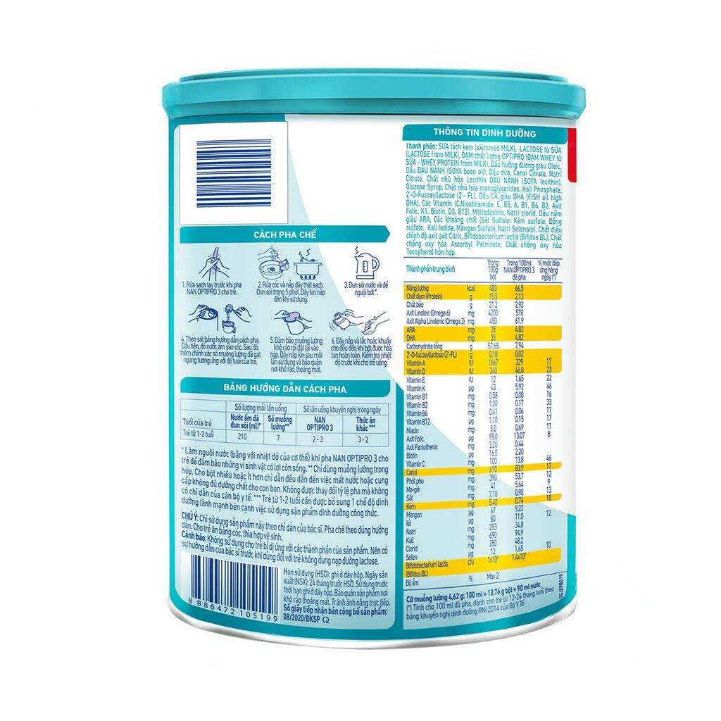 Sữa Bột Nestle NAN OPTIPRO 3 HM-O Lon 900g