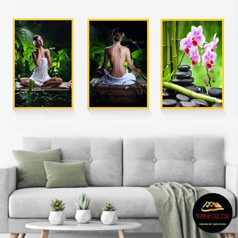 BỘ 3 TRANH SPA DƯỠNG SINH DÁN TƯỜNG ( NHẬN ĐẶT LÀM THEO YÊU CẦU CỦA KHÁCH )