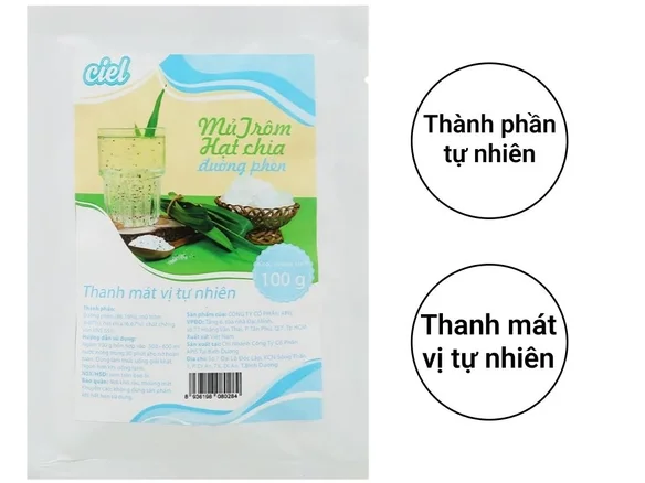 Mủ trôm hạt chia đường phèn Ciel gói 100g