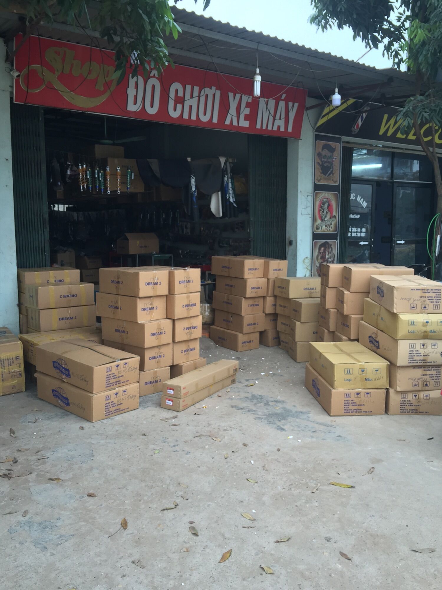 Bộ nhựa dàn áo xe Dream 50cc - 100cc tem lửa đỏ