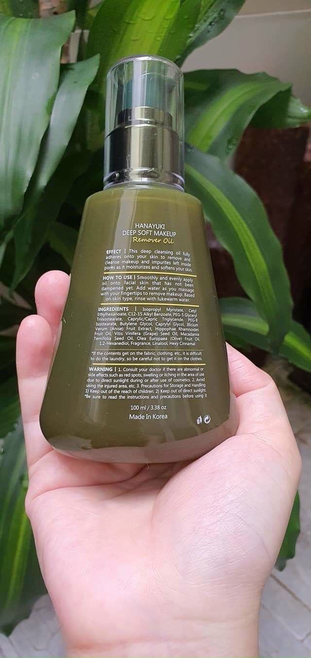[Chính hãng] Dầu Tẩy Trang Hanayuki – Deep Soft Make Up Remover Oil