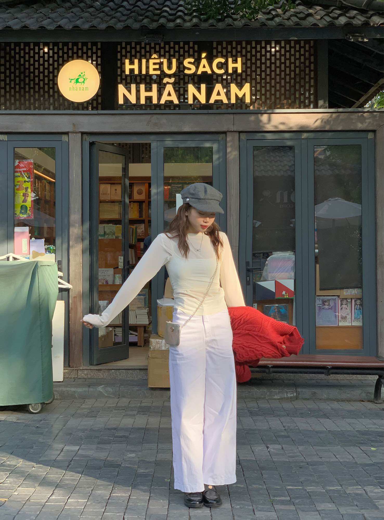 Quần kaki trắng ống rộng basic DANBY Pant
