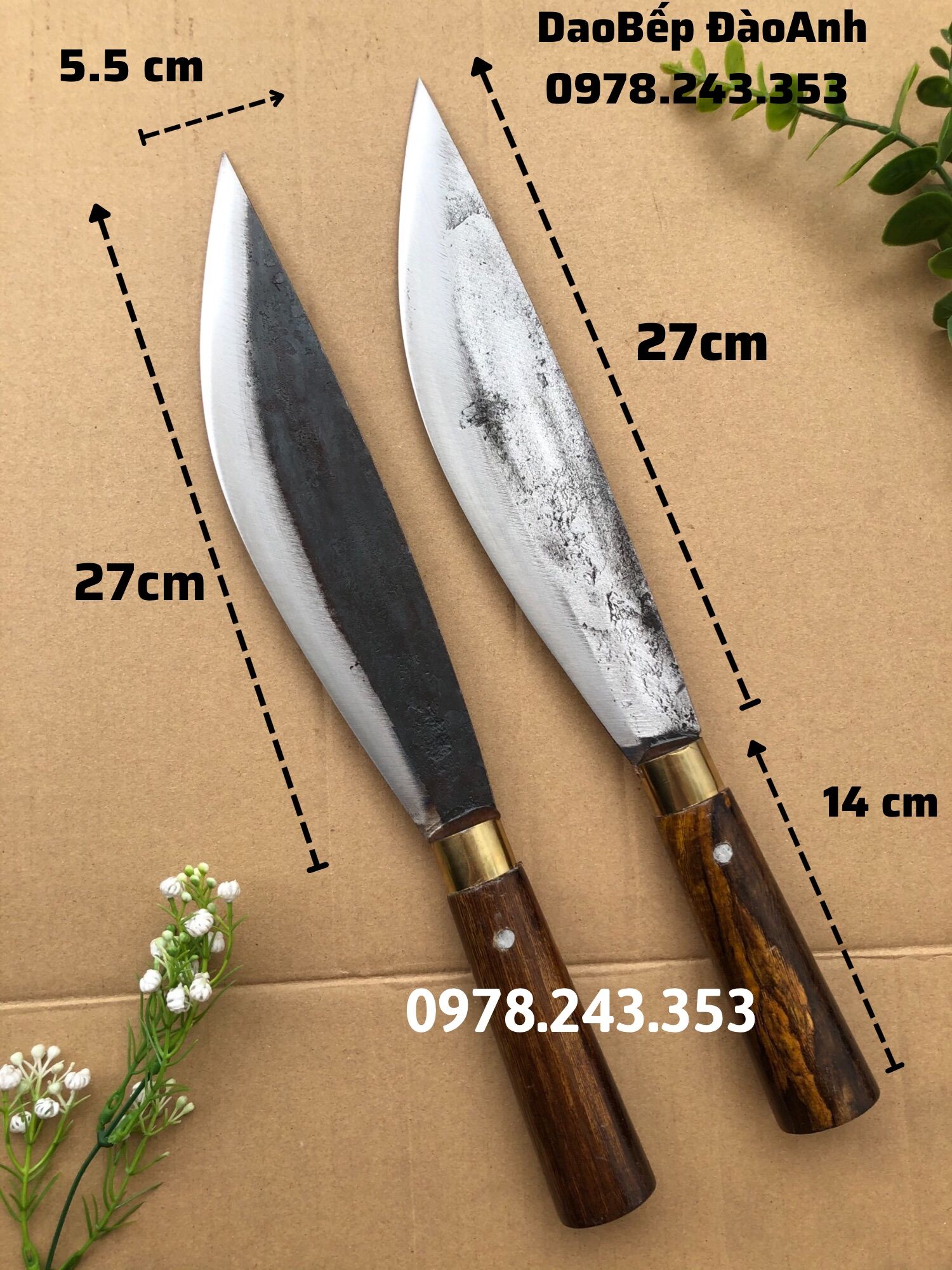 Dao chặt cây củi - chặt gà vịt