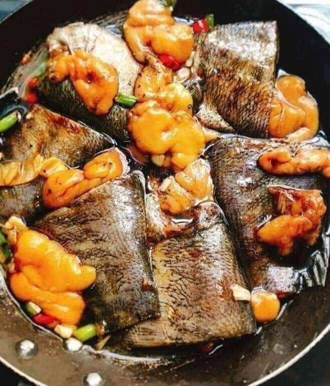 cá sặc trứng kho tiêu hộp 500g